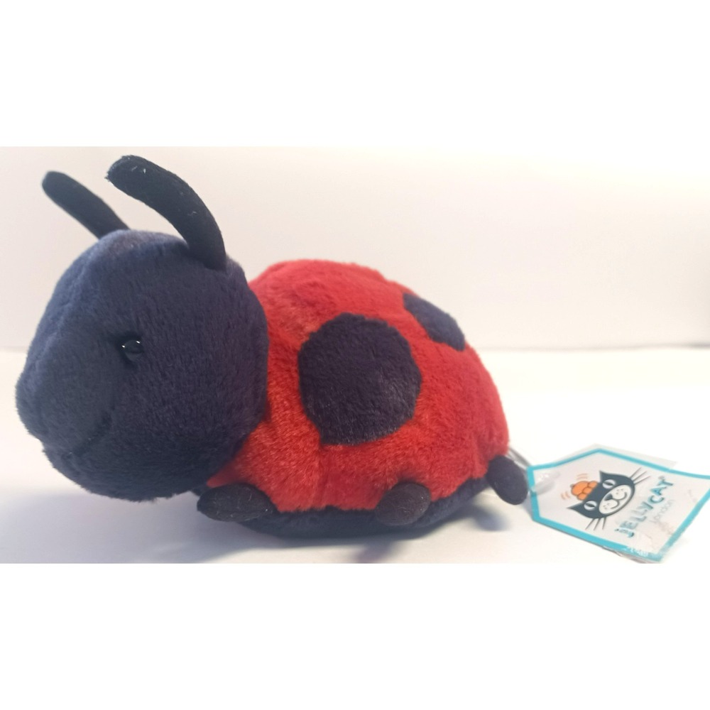 Jellycat Layla Ladybird Retired Ladybug Soft Plush Red Bug Small NWT Rare LAY3L